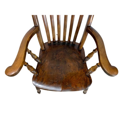 934 - Victorian elm and beech country house armchair. 66/50/104cm