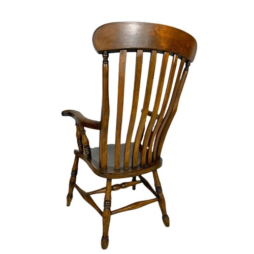 934 - Victorian elm and beech country house armchair. 66/50/104cm