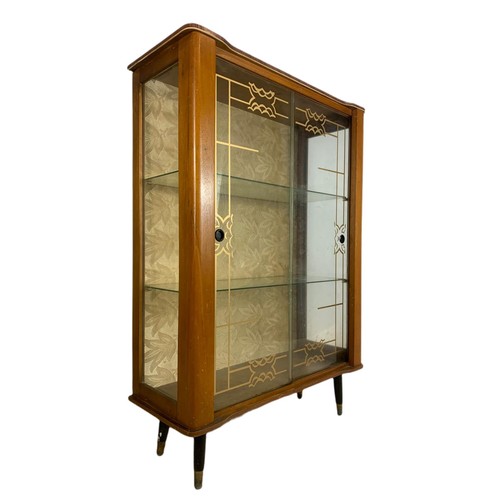 811 - Mid century vintage china cabinet. 76/30/109cm