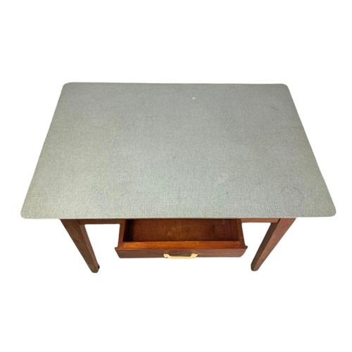 815 - 1950’s mid century kitchen table with drawer. 91/60/75cm