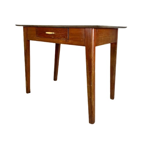 815 - 1950’s mid century kitchen table with drawer. 91/60/75cm