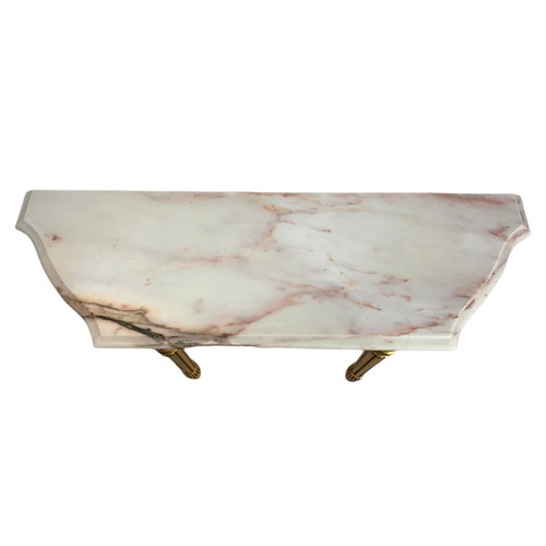 917 - Ornate marble top gilt console table. 102/33/74cm