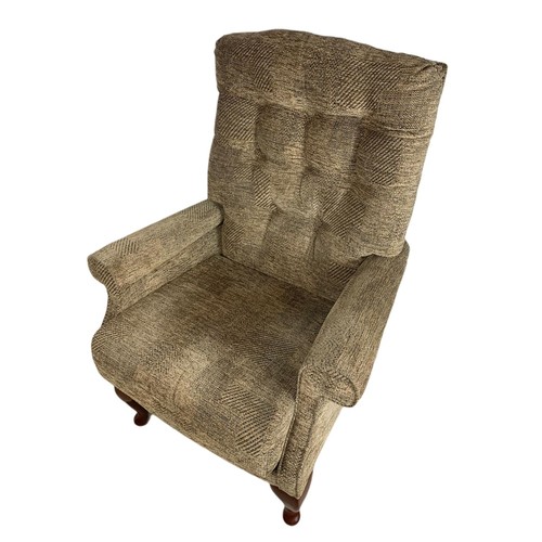 818 - Button back armchair. 74/69/102cm