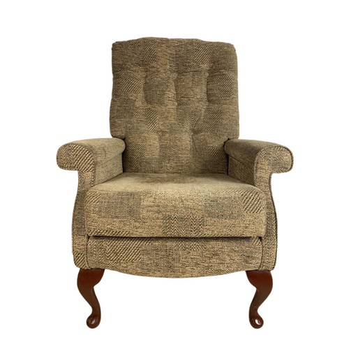 818 - Button back armchair. 74/69/102cm