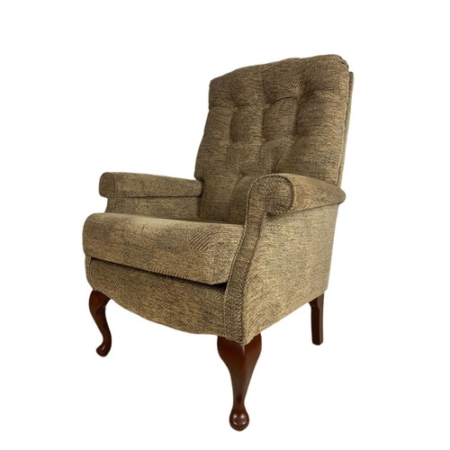 818 - Button back armchair. 74/69/102cm