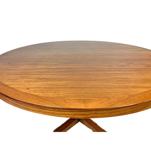 893a - Danish rosewood mid century extendable dining table designed by John Mortensen for Heltborg Møbler, ... 