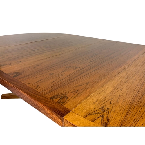 893a - Danish rosewood mid century extendable dining table designed by John Mortensen for Heltborg Møbler, ... 