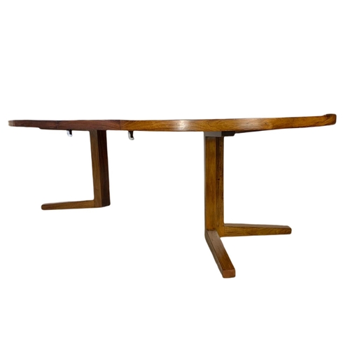 893a - Danish rosewood mid century extendable dining table designed by John Mortensen for Heltborg Møbler, ... 