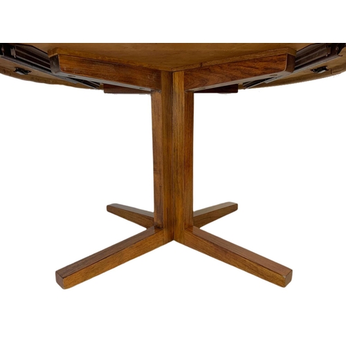 893a - Danish rosewood mid century extendable dining table designed by John Mortensen for Heltborg Møbler, ... 