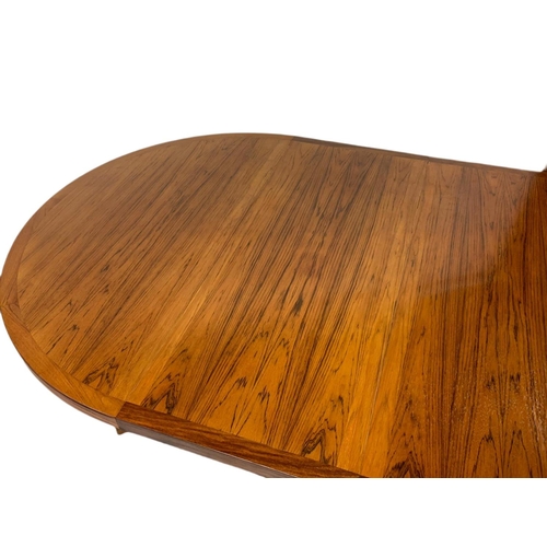 893a - Danish rosewood mid century extendable dining table designed by John Mortensen for Heltborg Møbler, ... 