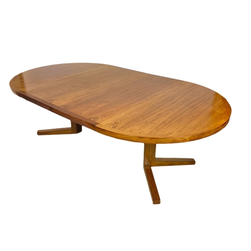 893a - Danish rosewood mid century extendable dining table designed by John Mortensen for Heltborg Møbler, ... 