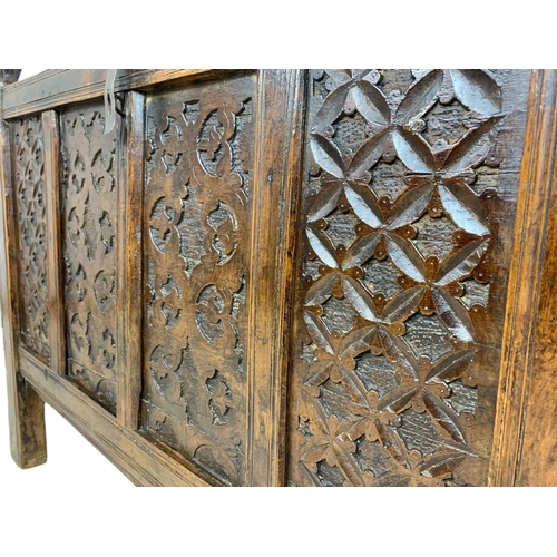 980 - Mid 19th century dowry chest. 88.5/52/73cm