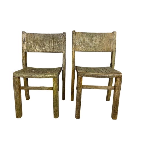 297a - Pair of vintage child’s garden chairs.