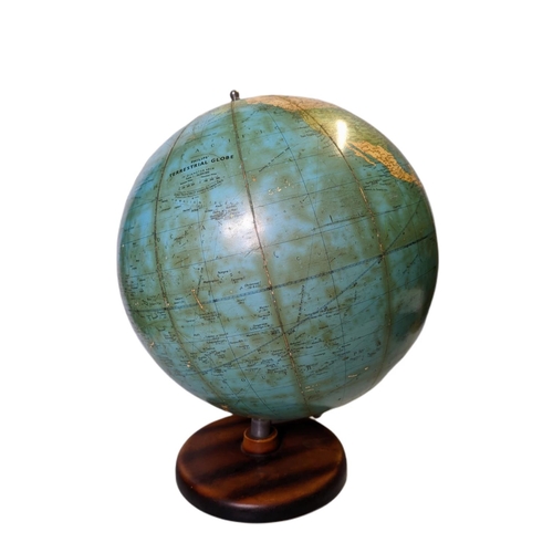 67a - Large early 20th century Philips Terrestrial Globe, 59cm