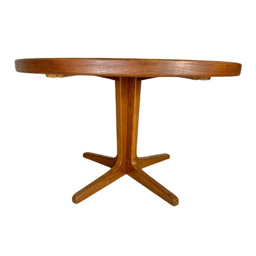 893 - Danish teak mid century dining table, no leaves. 120cm x 73cm