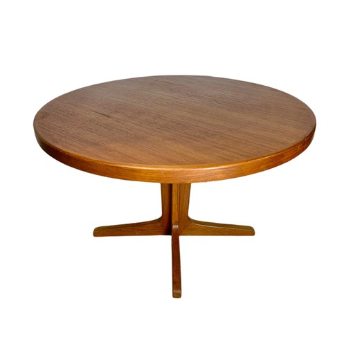 893 - Danish teak mid century dining table, no leaves. 120cm x 73cm