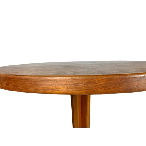 893 - Danish teak mid century dining table, no leaves. 120cm x 73cm