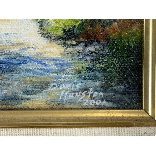 609 - Oil painting by Doris Houston in a gilt frame. 28/23cm