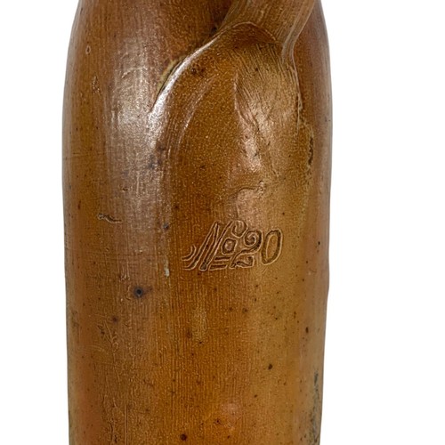 612 - An early 19th century earthenware bottle handcrafted by George Kreuzberg, Apollinaris-Brunner M W Ah... 