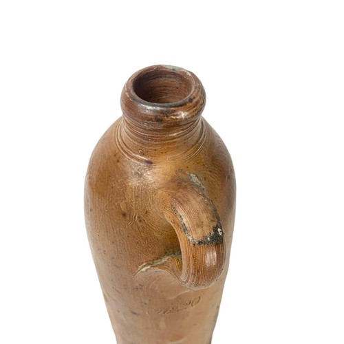 612 - An early 19th century earthenware bottle handcrafted by George Kreuzberg, Apollinaris-Brunner M W Ah... 