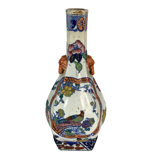 565 - 19th century vase by Ironstone Masons in the Chinese style. Circa 1830/40. 26cm