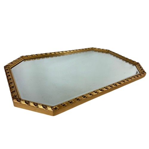 644 - Vintage ornate gilt framed mirror. 73/44cm