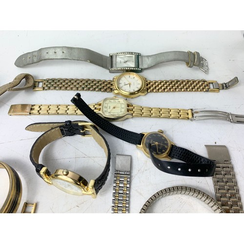 687 - Large quantity of vintage and modern watches. Including Monic, Citron, Delma, Philip Mercier, Lorus,... 