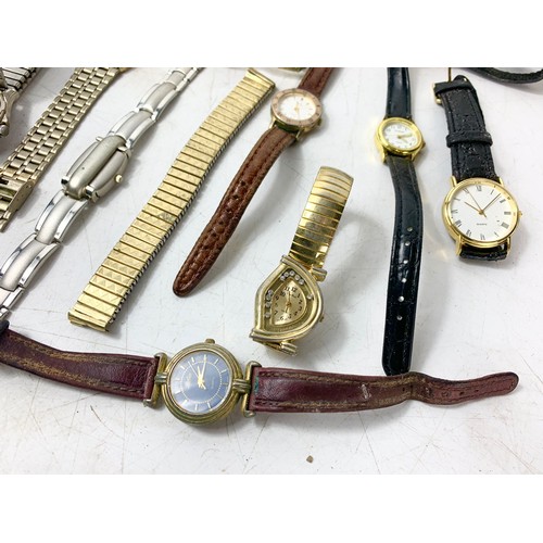 687 - Large quantity of vintage and modern watches. Including Monic, Citron, Delma, Philip Mercier, Lorus,... 