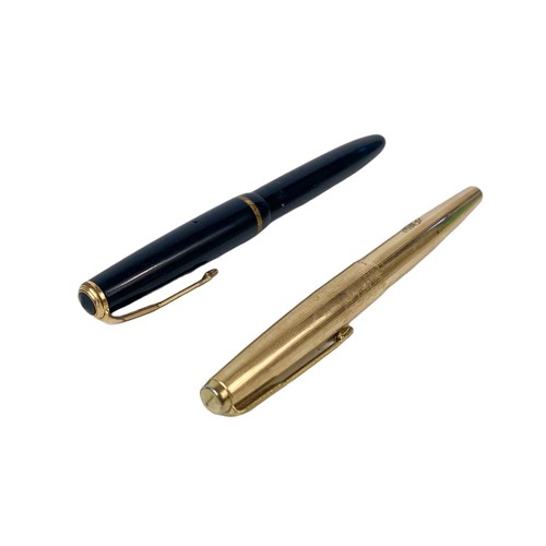 697 - 2 14k gold nib Parker Pens.