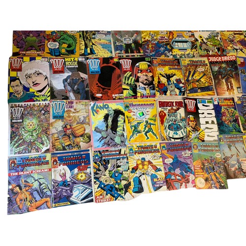 286b - Large quantity of comics. Mostly Marvel Transformers. Also Judge Dredd, Action Force etc.