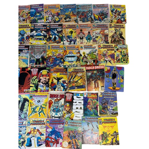 286b - Large quantity of comics. Mostly Marvel Transformers. Also Judge Dredd, Action Force etc.