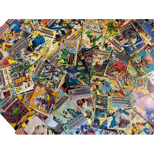 286b - Large quantity of comics. Mostly Marvel Transformers. Also Judge Dredd, Action Force etc.