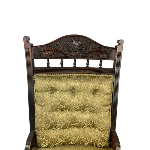 1013 - Edwardian nursing chair. 61/57/93cm