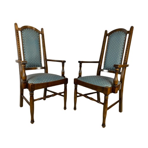 1019 - Set of 6 oak dining chairs by Nathan.