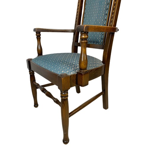 1019 - Set of 6 oak dining chairs by Nathan.