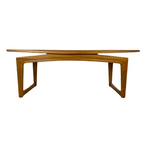 936 - Teak mid century coffee table by Remploy. 106/40/42