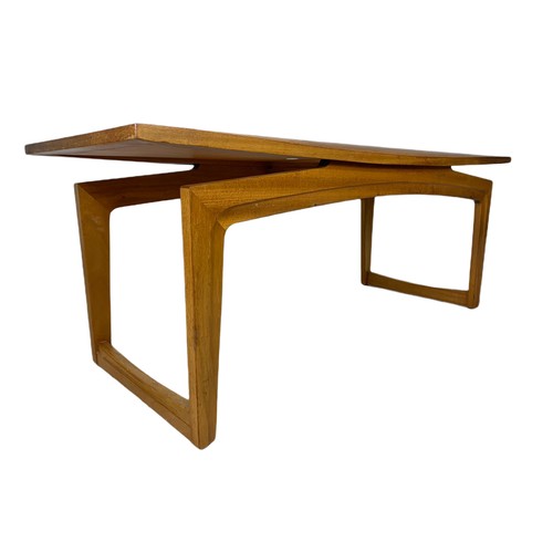 936 - Teak mid century coffee table by Remploy. 106/40/42