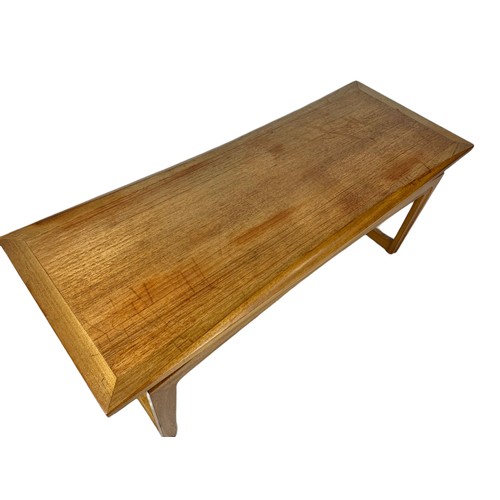 936 - Teak mid century coffee table by Remploy. 106/40/42