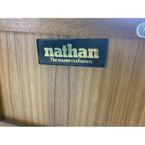 1058 - Nathan teak mid century telephone seat. 91/46/56cm