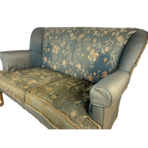 1064 - 1950’s wingback 2 seater sofa. 126cm