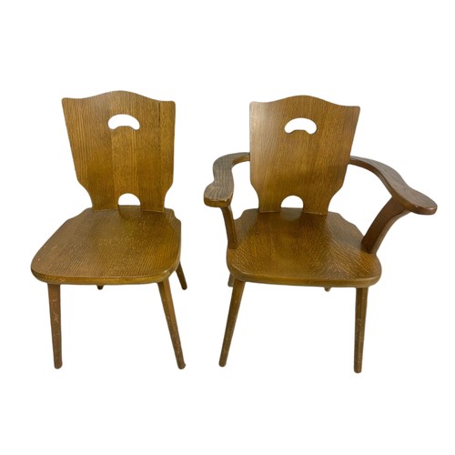 1045 - 2 Eka Wohnmobel mid century German chairs.