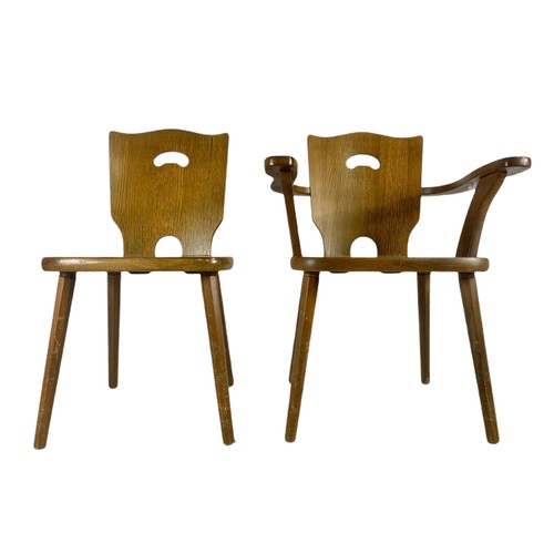 1045 - 2 Eka Wohnmobel mid century German chairs.