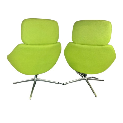 1047 - Pair of Allermuir mid century modern swivel chairs.