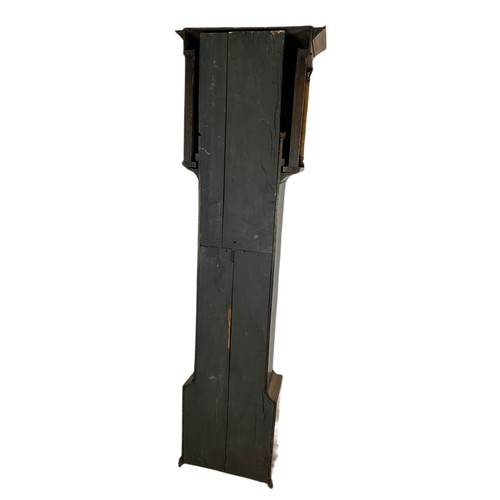 937 - 18th century oak long case clock with brass and steel face, Thomas Radford of Leeds. 192cm.