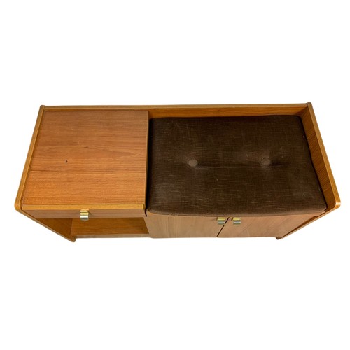 1103 - Mid century telephone table, 97/39/52cm