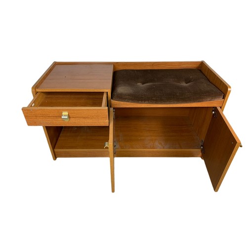 1103 - Mid century telephone table, 97/39/52cm