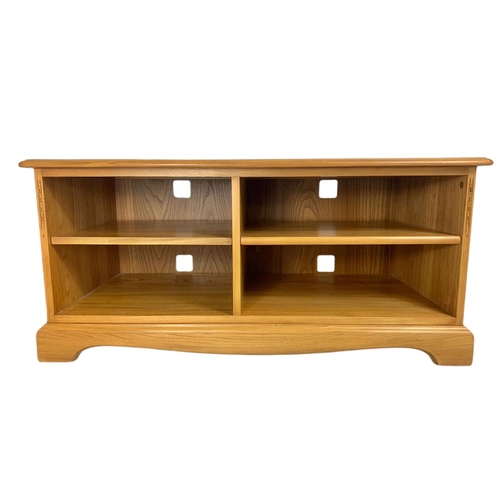 1069 - Blonde Ercol TV/side unit. 119/51.5/49.5cm