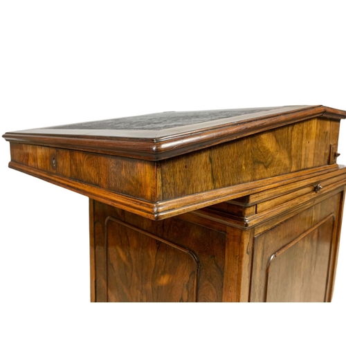 1051 - Regency rosewood Davenport desk with Birdseye maple, circa 1820s, 51x63x81cm