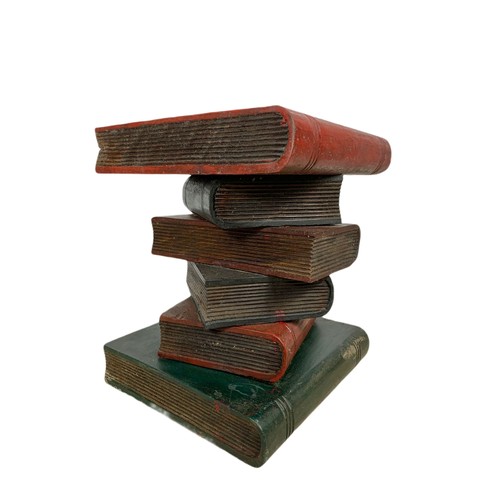 1098 - Side table in the style of books. 32/34/41cm