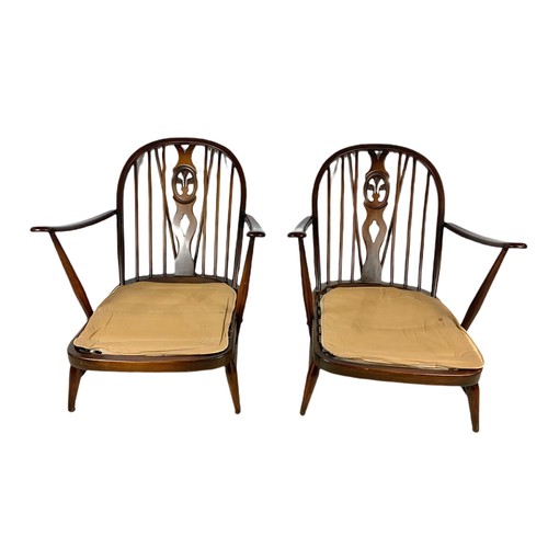 956 - Pair of Ercol mid century armchairs.